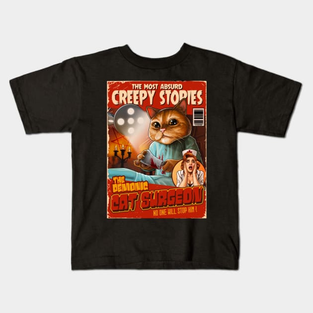 Absurd Creepy Stories Kids T-Shirt by BER